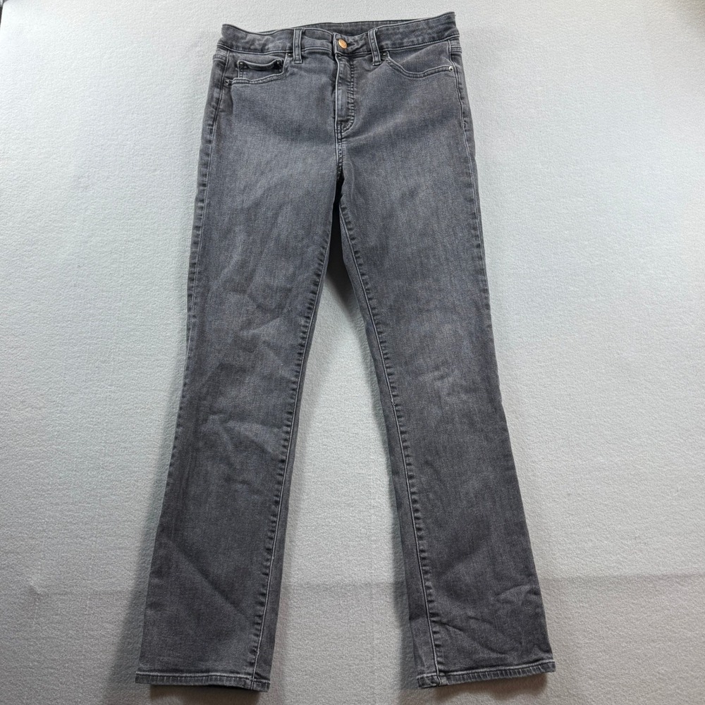 Gap‎ Classic Straight High Rise Jeans Women 30/10R Gray Denim Stretch